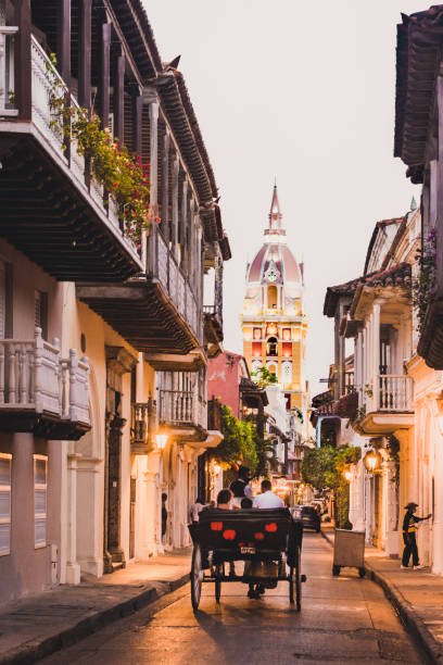 Carriage in the streets of Cartagena de Indias